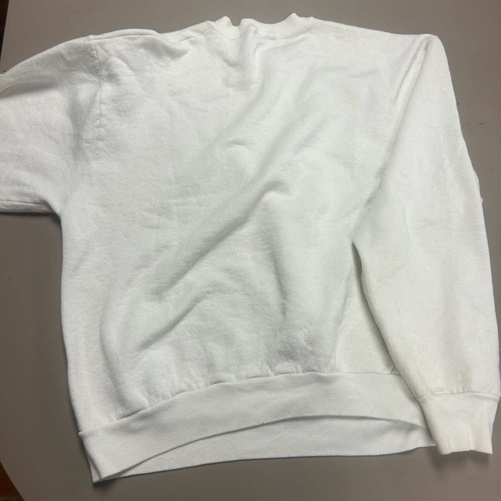 Vintage 1993 Chicago bulls sweatshirtl sweater   white size large - Picture 2 of 7